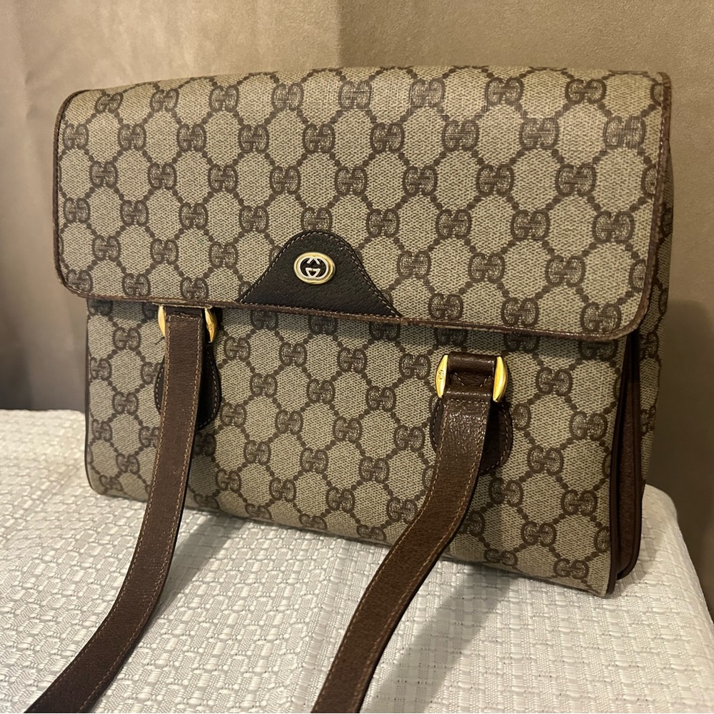 *SOLD* Gucci Monogram Plus Vintage Satchel